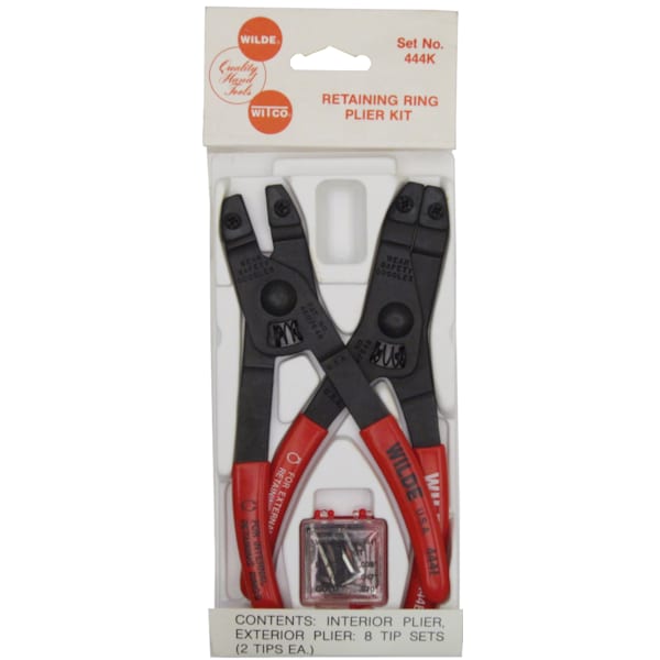 Wilde SNAP RING PLIERS SETINTERNAL & EXTERNALPLASTIC CASE (444K/BB